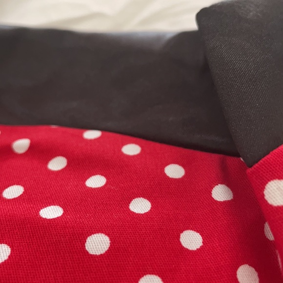 Red Polka Dot Strapless Dress - Picture 3 of 11